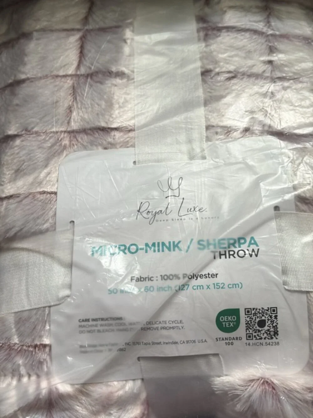 Royal Luxe Micro-Mink/Sherpa Throw Blanket – 50